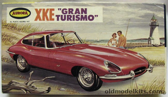 Aurora 1/32 Jaguar XKE Gran Tourismo, 533-50 plastic model kit